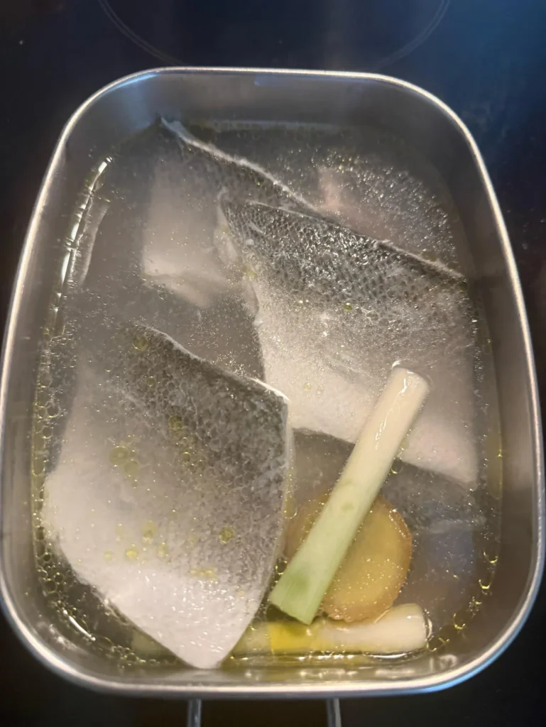Poached Sea Bass