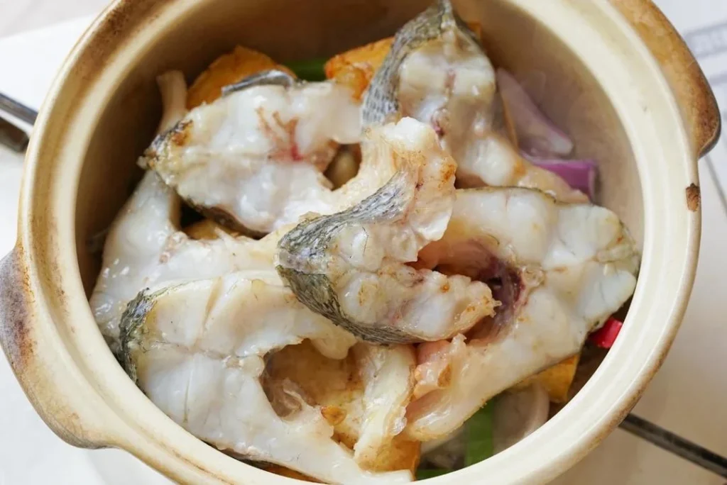 Sea Bass and Tofu Clay Pot