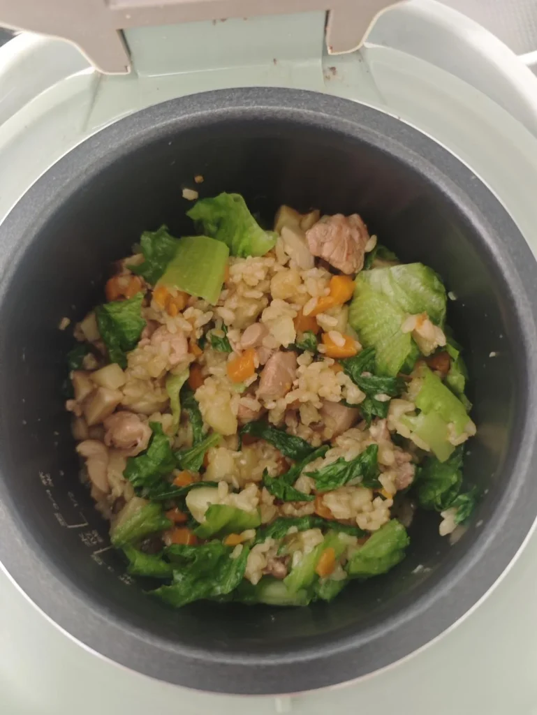 Chicken and Vegetable Claypot Rice