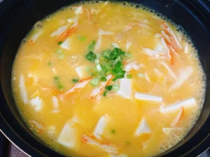 Crab Stick and Tofu Clay Pot