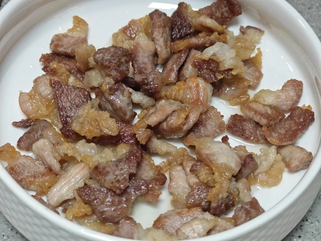 Braised Potato Slices with Pork Belly