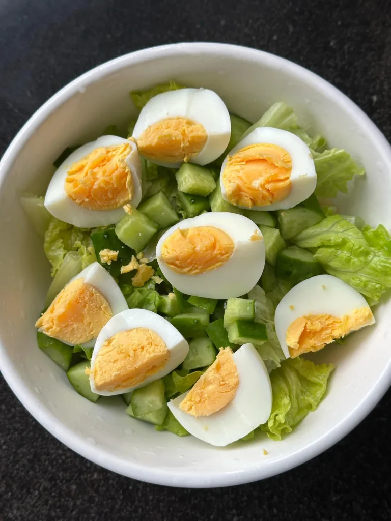 Super Delicious Low-Calorie Tuna, Egg & Cucumber Pasta Salad