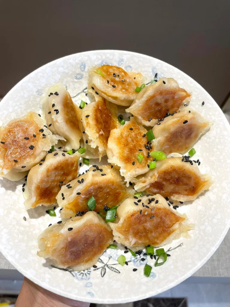 10-Minute Pan-Fried Dumplings for Breakfast
