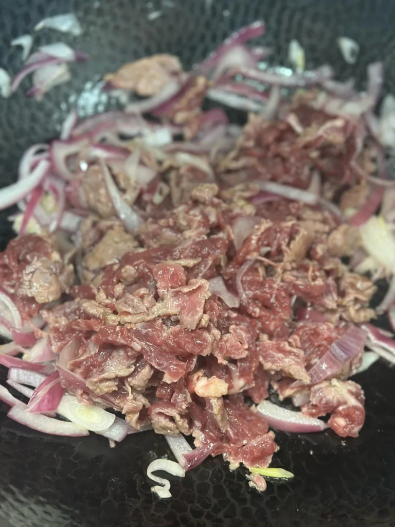 Curry Cheese Beef Wraps