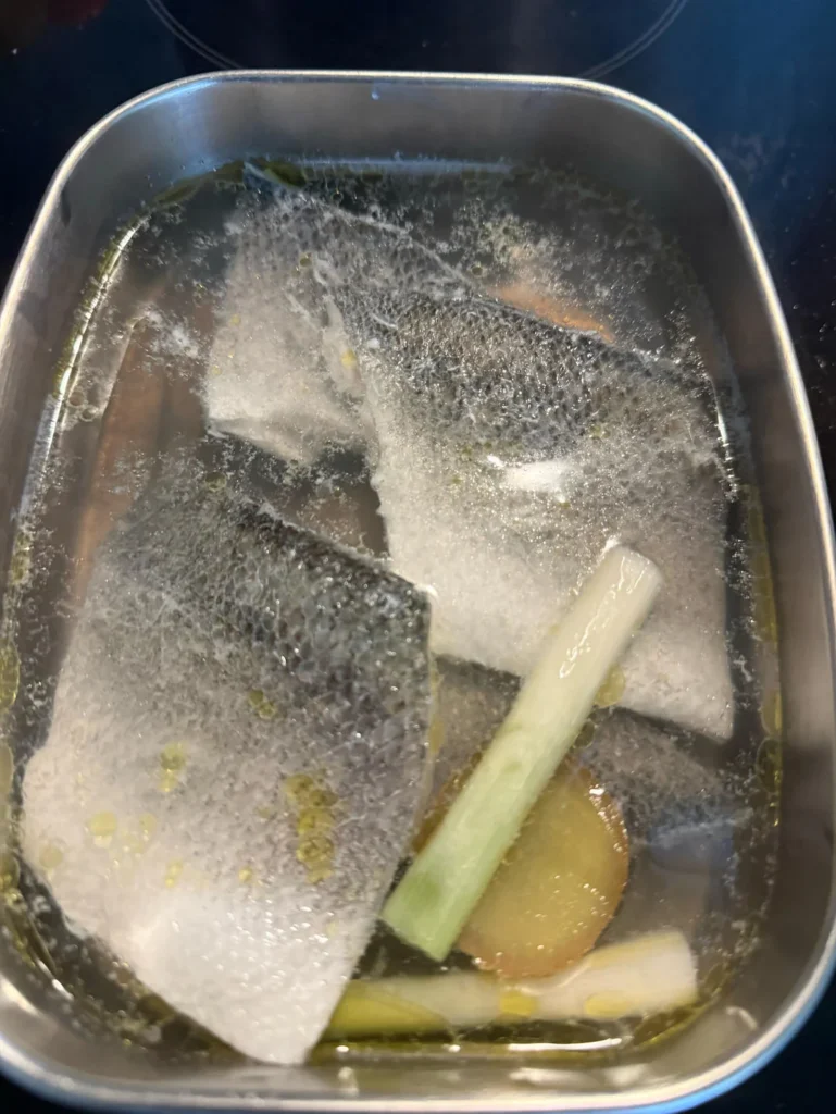 Poached Sea Bass