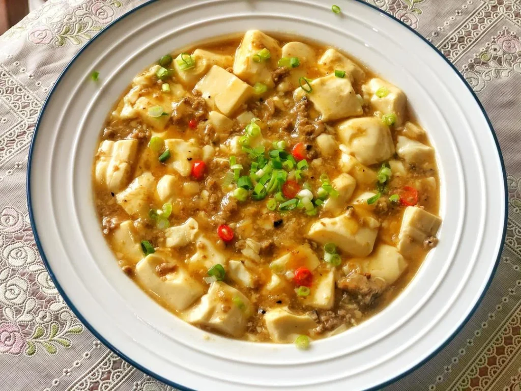 Minced Pork with Silky Tofu