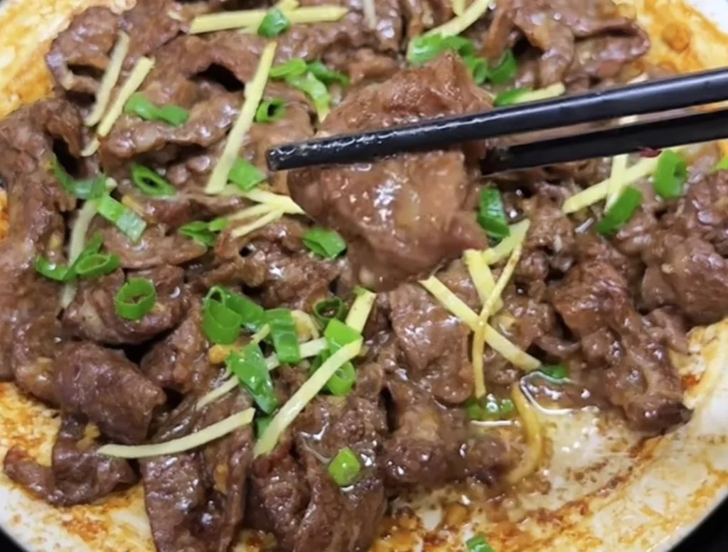 Steamed Beef Slices