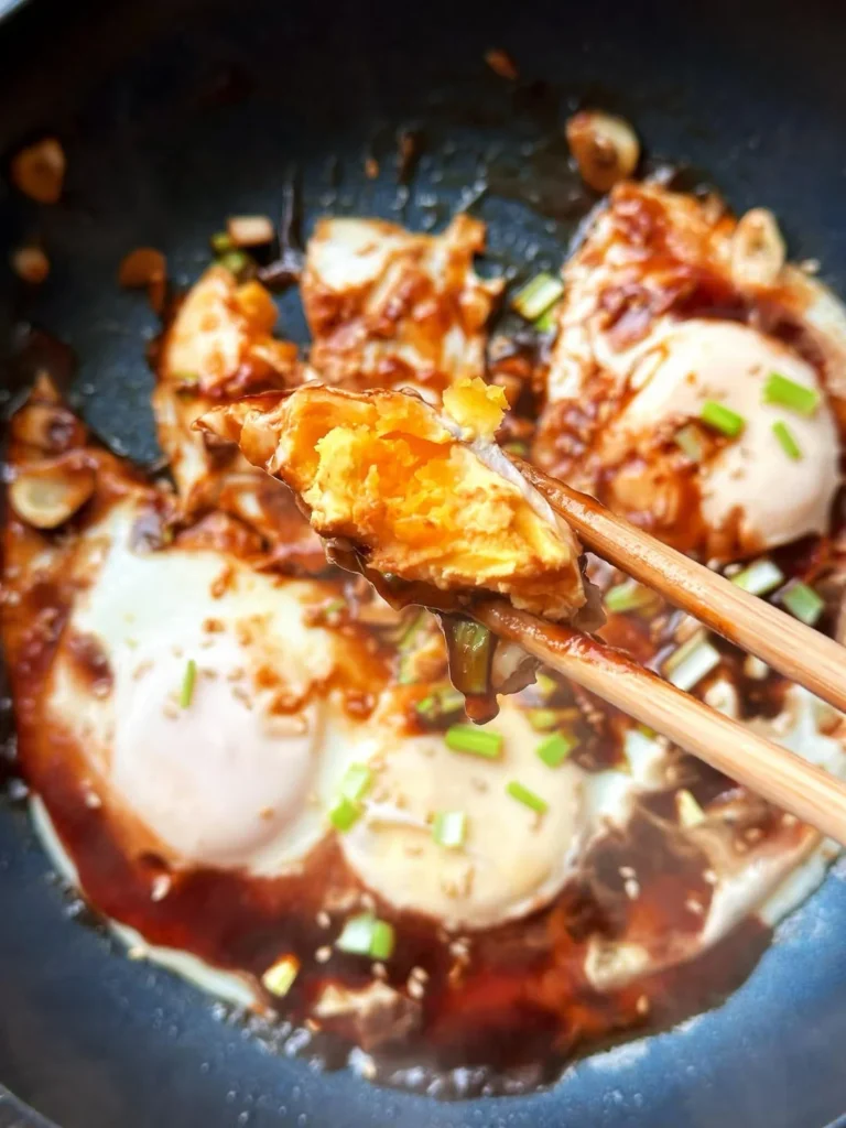 Gongjin Sizzling Eggs — 5-Minute Garlic Soy Eggs