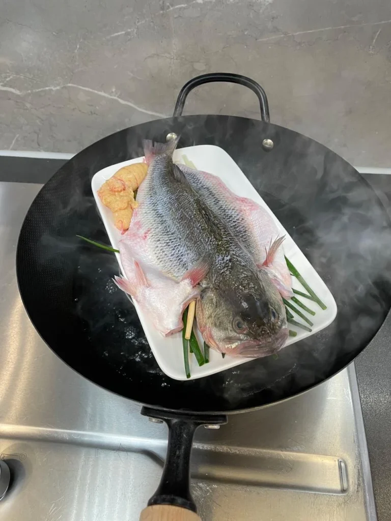 10-Minute Steamed Sea Bass (with Fish Cutting Guide)