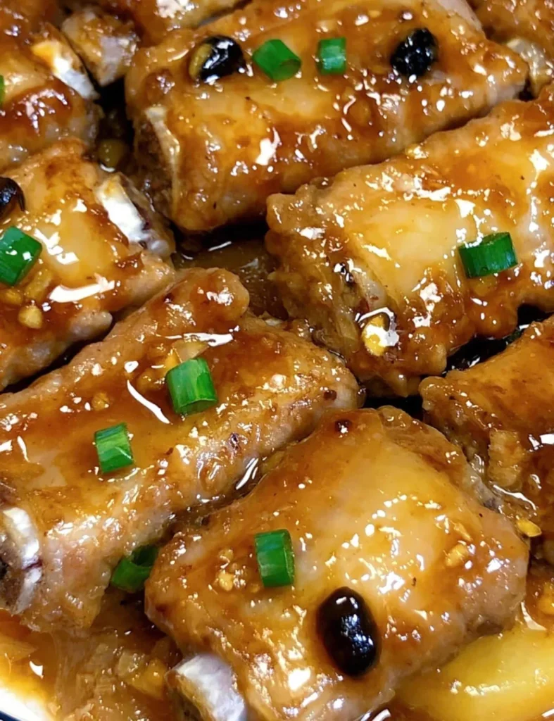 Steamed Spare Ribs with Black Bean Sauce