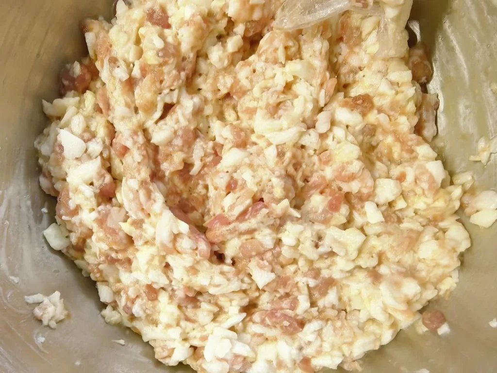 Steamed Yam and Pork Meatballs