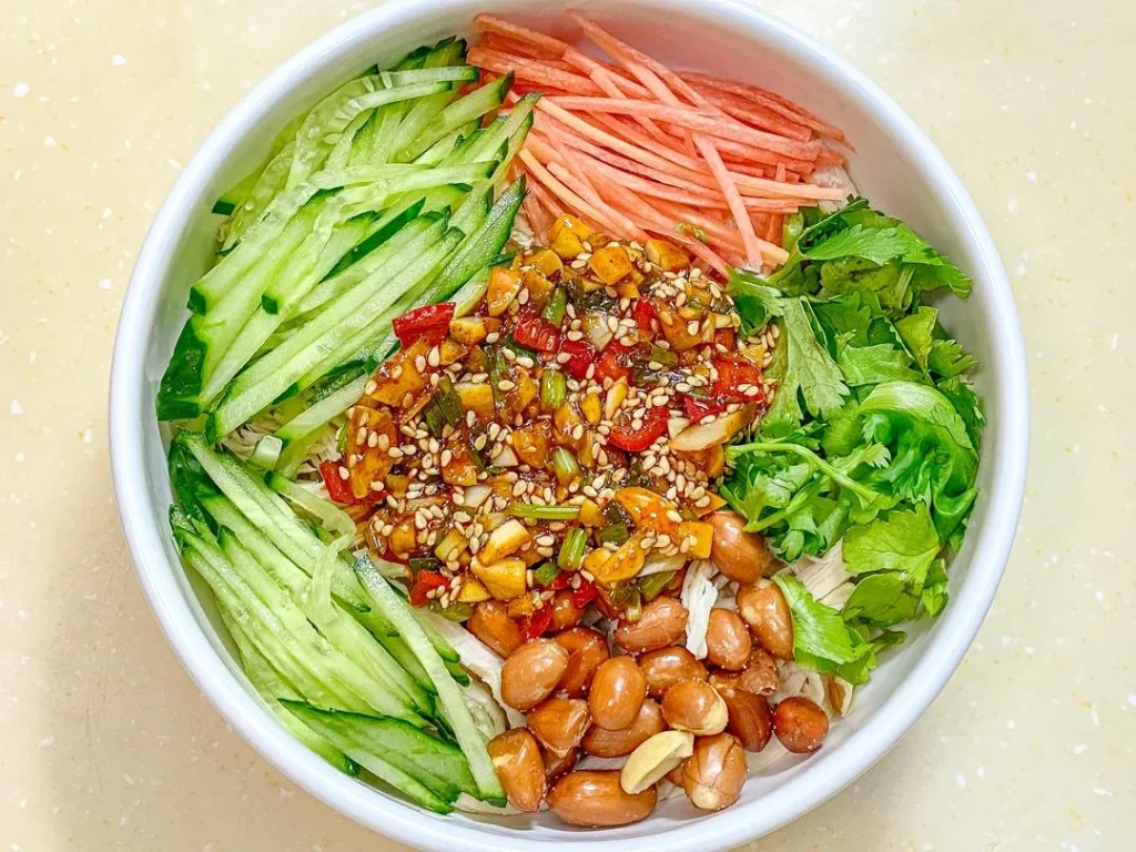 Cold Shredded Chicken Salad