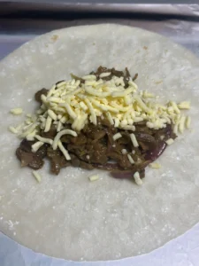 Curry Cheese Beef Wraps