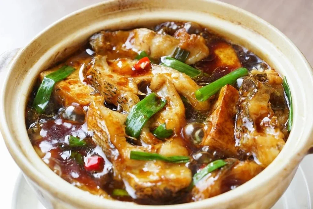 Sea Bass and Tofu Clay Pot