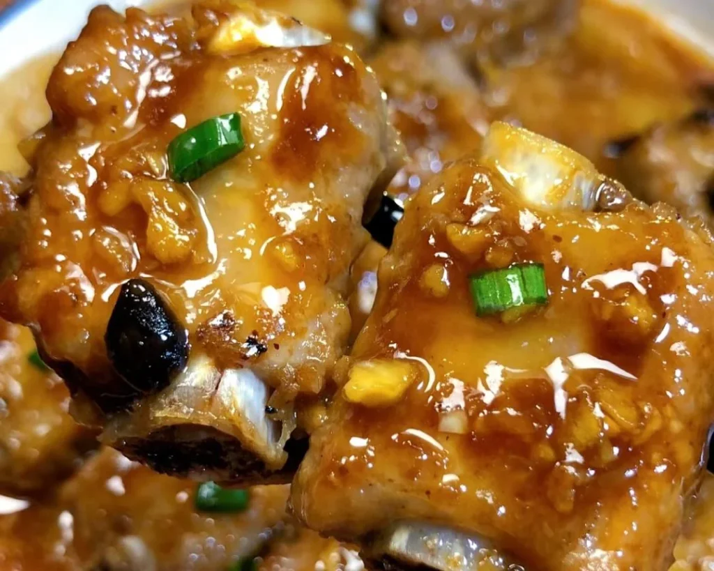 Steamed Spare Ribs with Black Bean Sauce