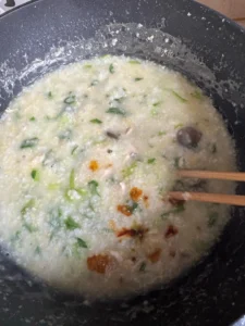 Chicken and Greens Congee