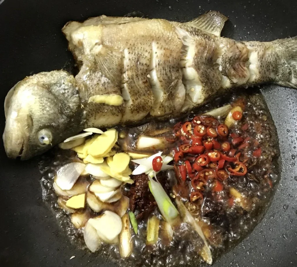 Braised Sea Bass