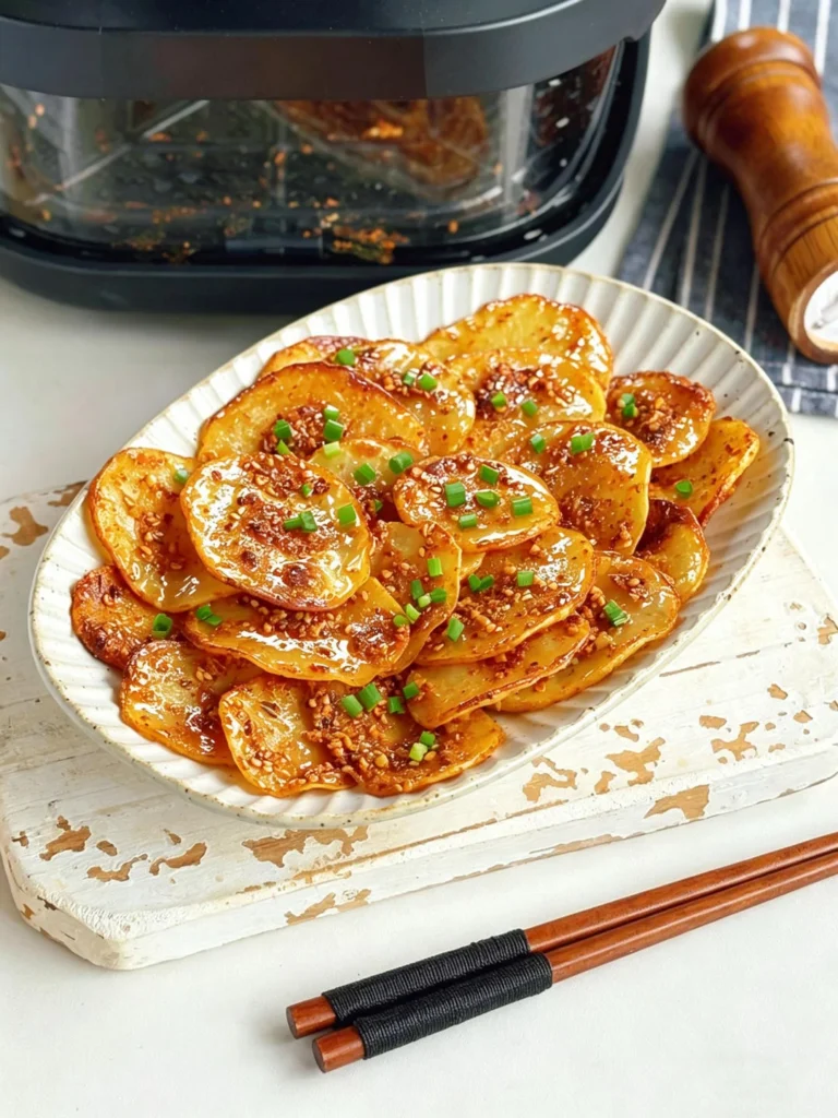 Air Fryer Spicy Potato Slices