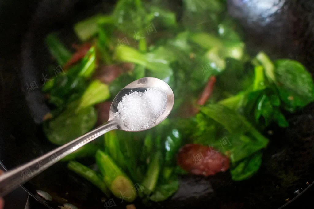 10-Minute Stir-Fried Choy Sum with Chinese Sausage and Egg