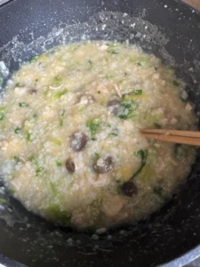 Chicken and Greens Congee