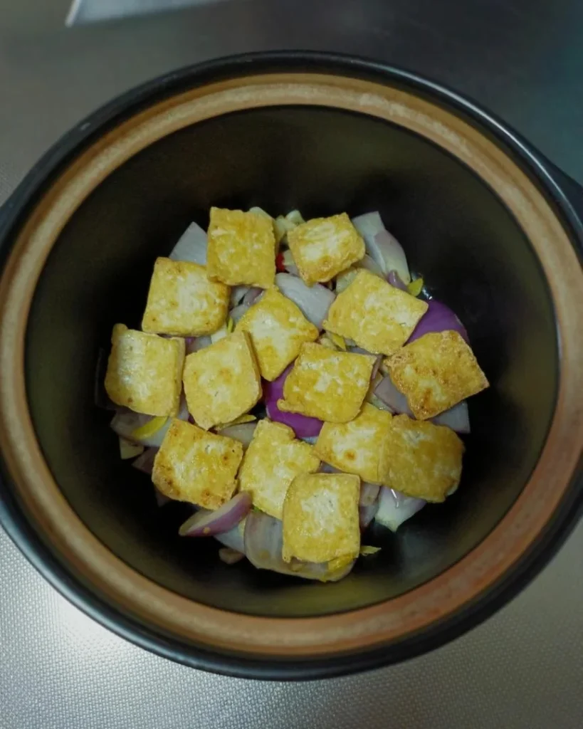 Tender Tofu and Sea Bass Clay Pot