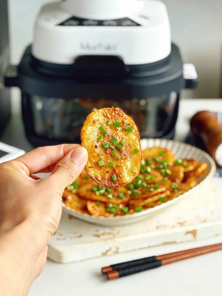 Air Fryer Spicy Potato Slices