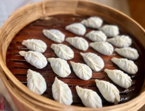 Shepherd’s Purse, Bamboo Shoot and Mushroom Dumplings