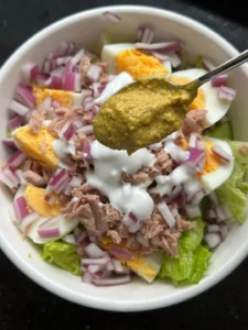 Super Delicious Low-Calorie Tuna, Egg & Cucumber Pasta Salad
