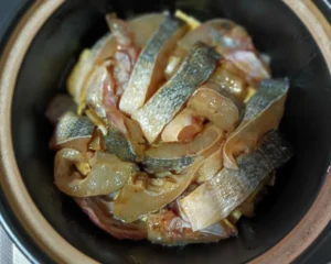 Tender Tofu and Sea Bass Clay Pot