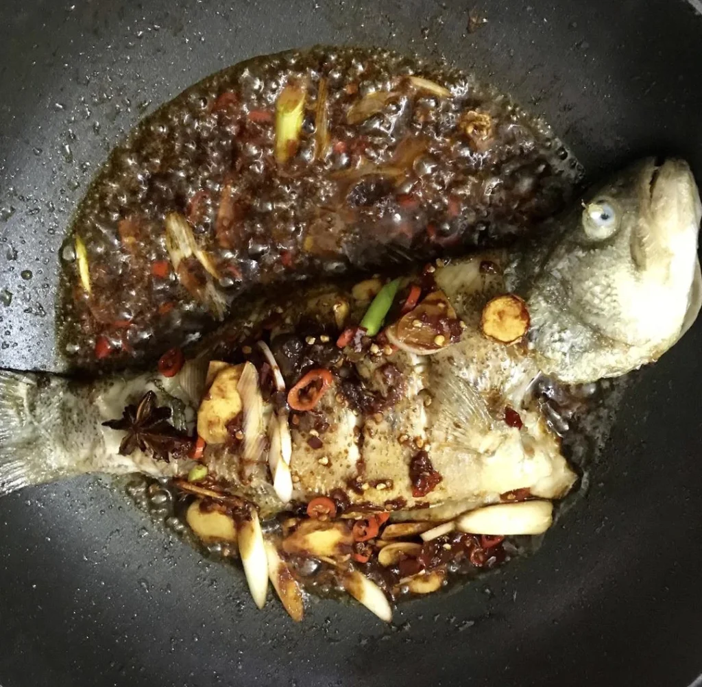 Braised Sea Bass