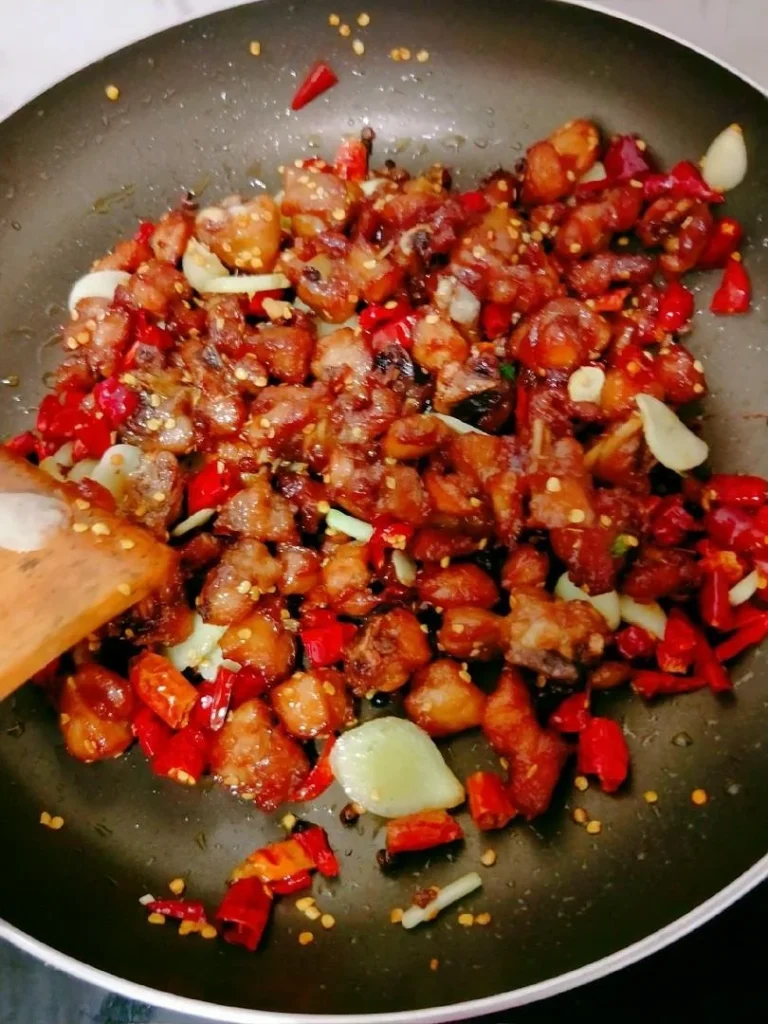 Spicy Diced Chicken with Dry Chilies