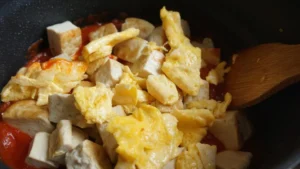 Tomato Sauce Egg and Tofu — The Ultimate Rice Killer