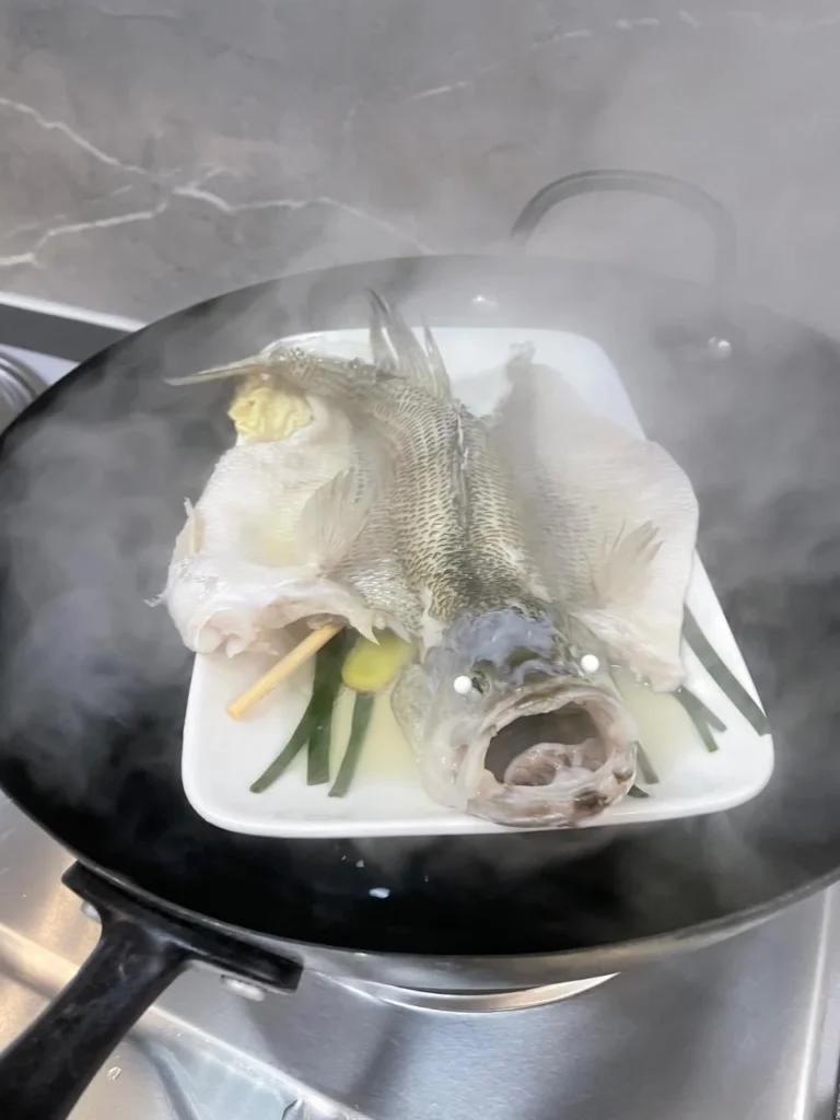 10-Minute Steamed Sea Bass (with Fish Cutting Guide)