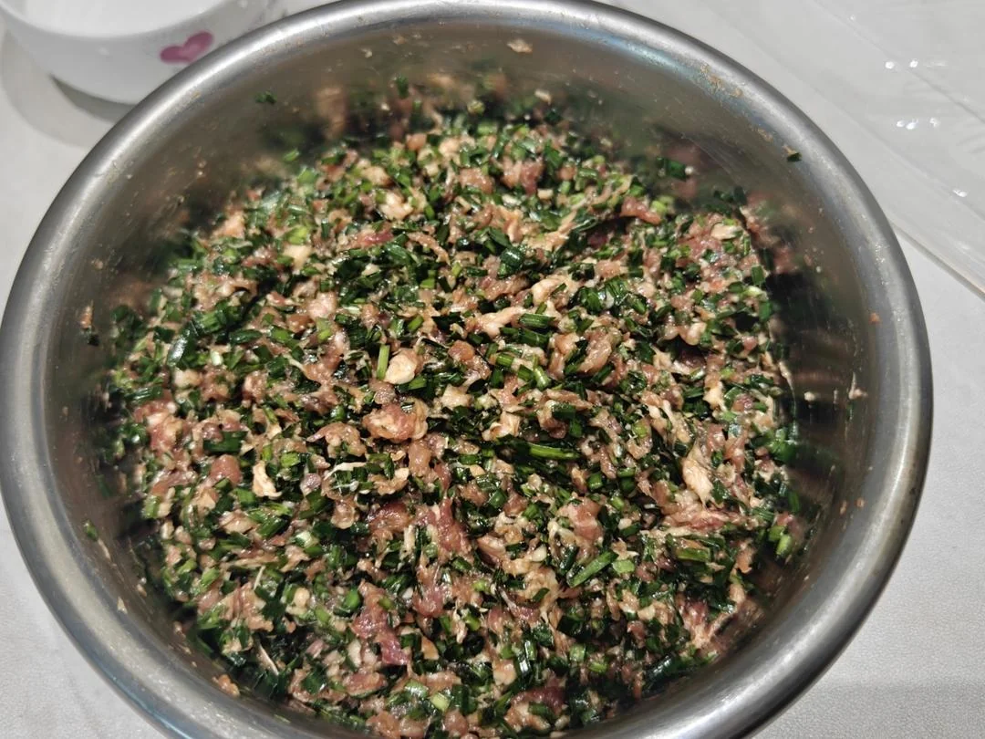 Chive and Pork Dumpling Filling