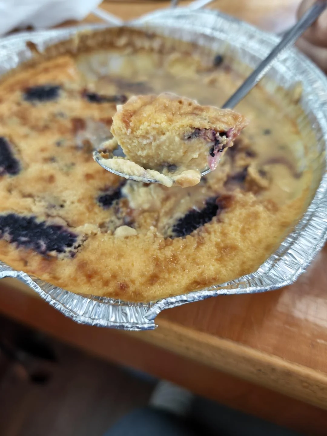 Mulberry Basque Cheesecake (Air Fryer Version) – Overnight Breakfast for Two
