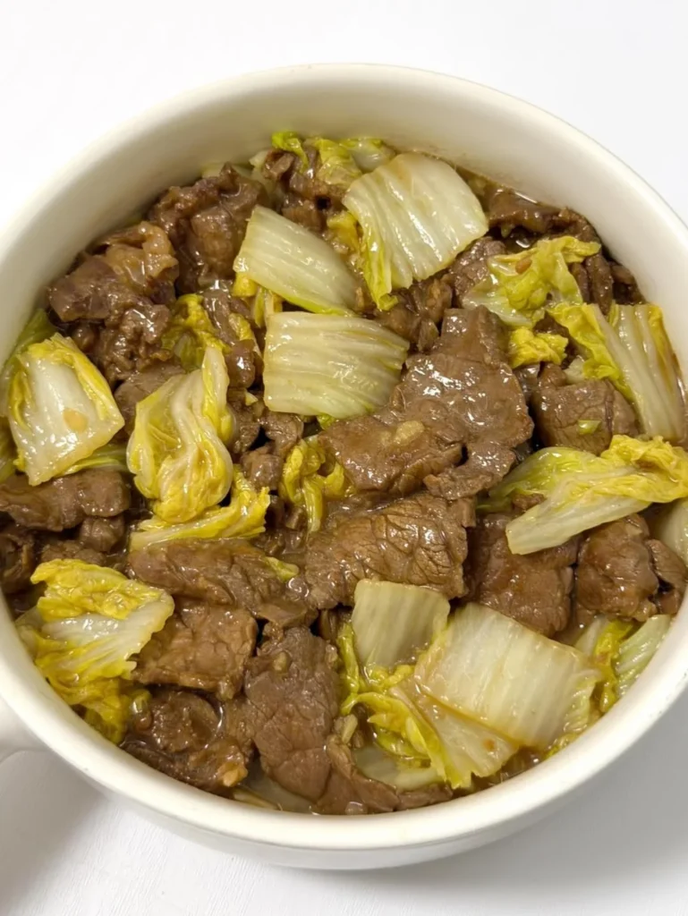 Stir-fried Baby Cabbage with Beef