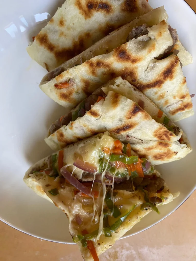 Beef and Cheese Yeast Flatbread — Pan-Fried & Air-Fried, Two Ways from One Dough!
