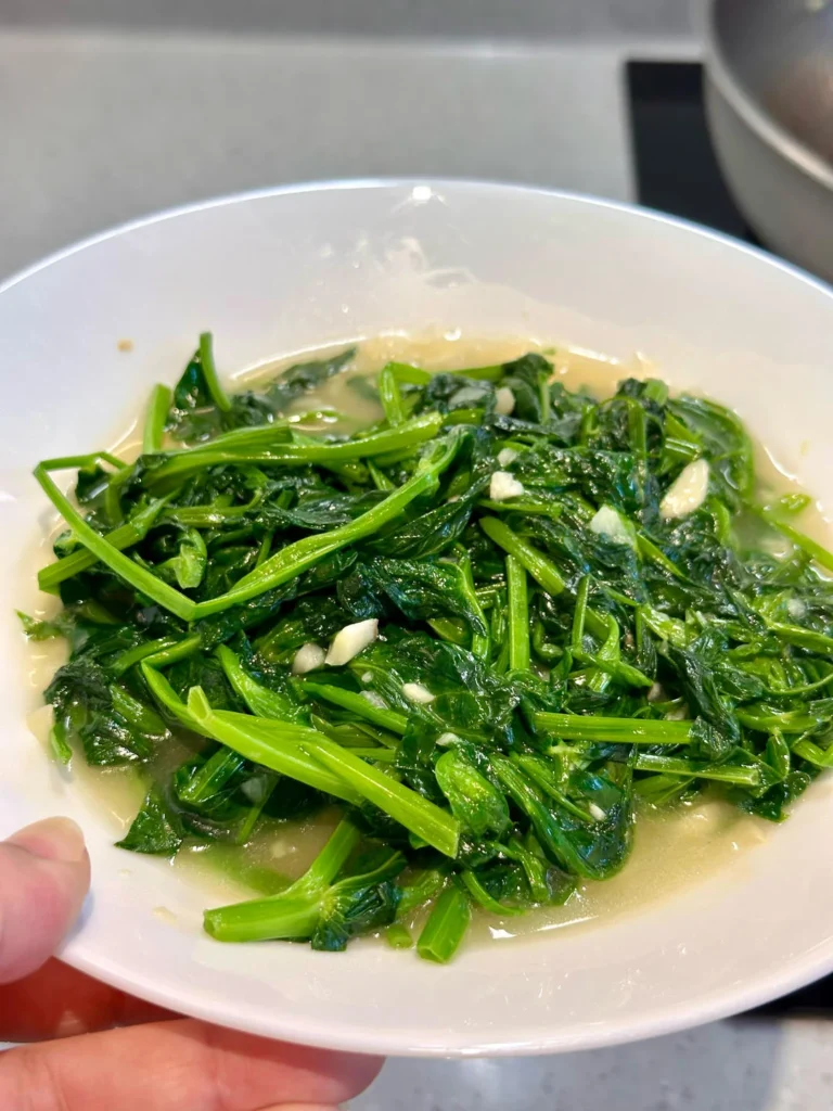 Garlic Sautéed Pea Shoots (Quick & Easy)