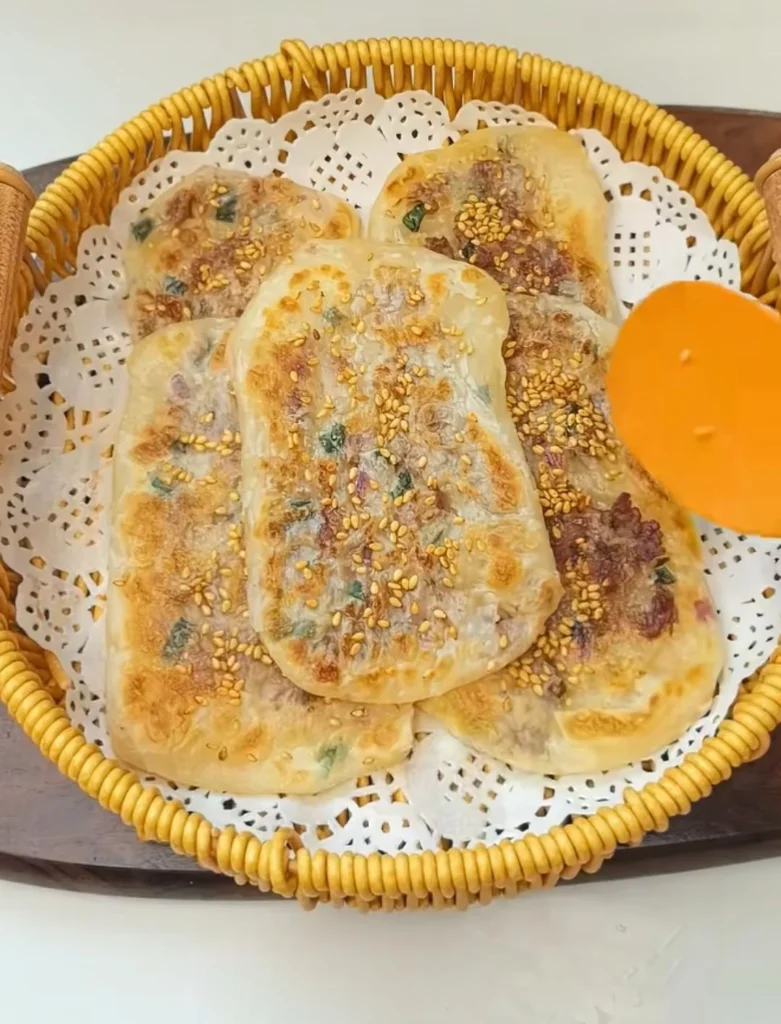Beef Guokui (Crispy Stuffed Flatbread)