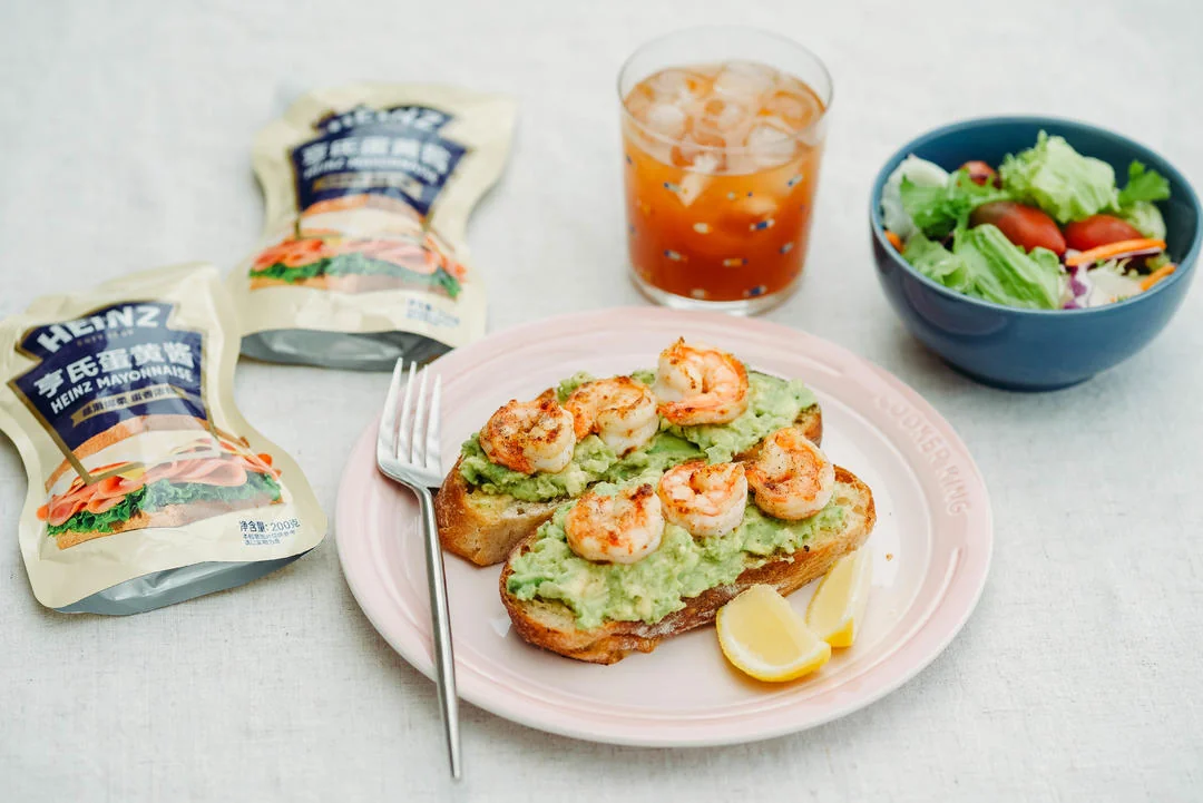 Quick & Nutritious Breakfast | Avocado Shrimp Salad Sandwich