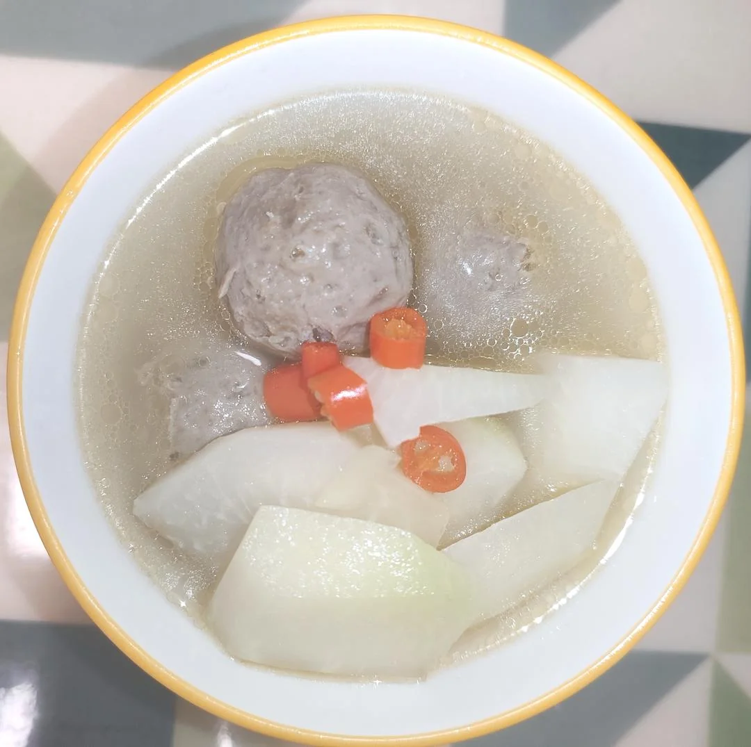 Cabbage and Beef Meatball Soup