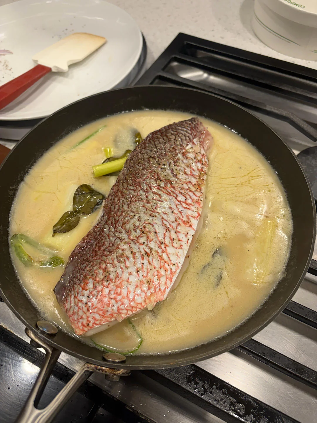 Coconut Milk Poached Fish