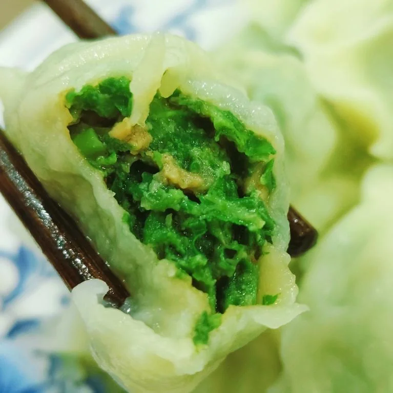 Mulberry Shoot and Pork Dumplings