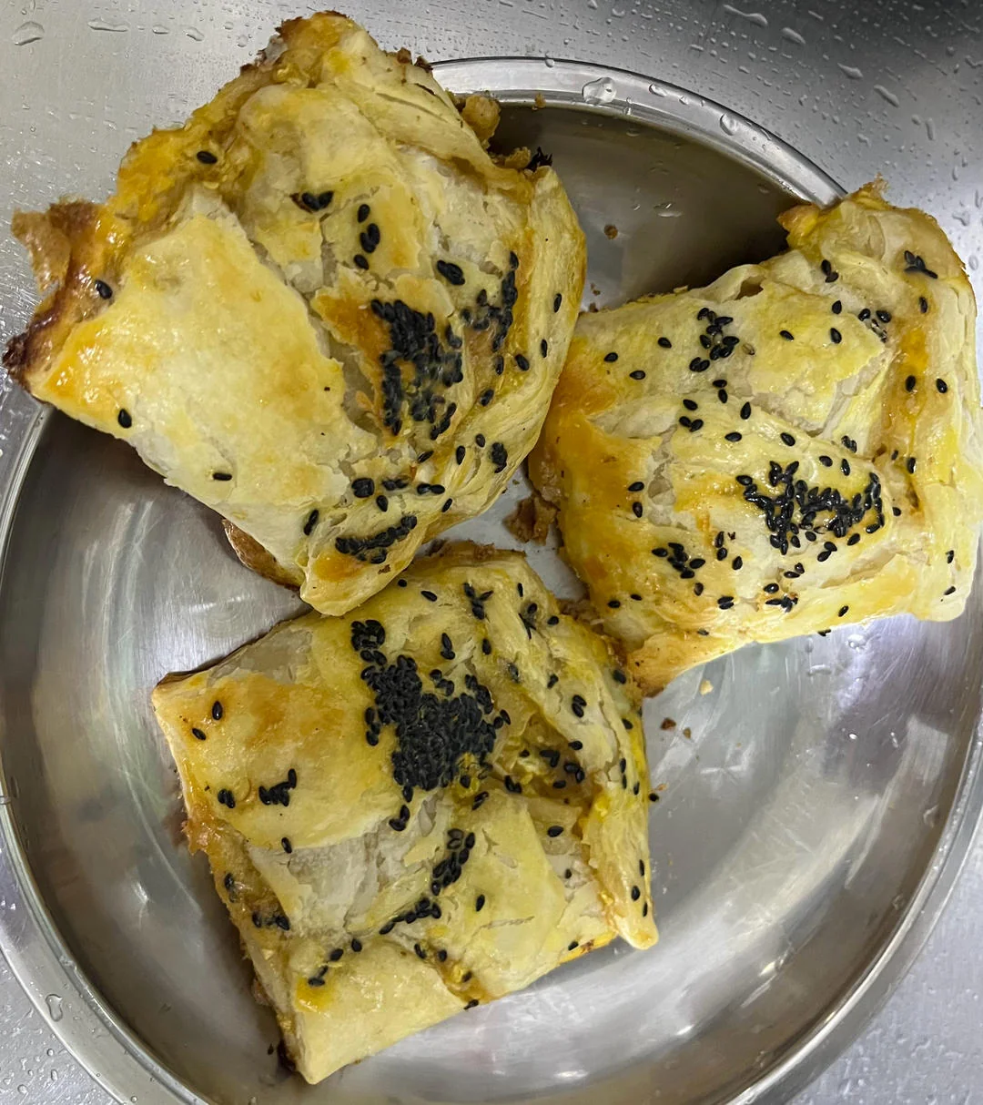 Scallion Pancake with Leftover Dumpling Filling
