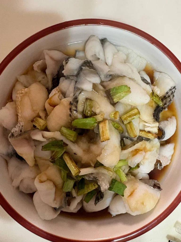 Snakehead Fish Fillets with Sizzling Scallion Oil