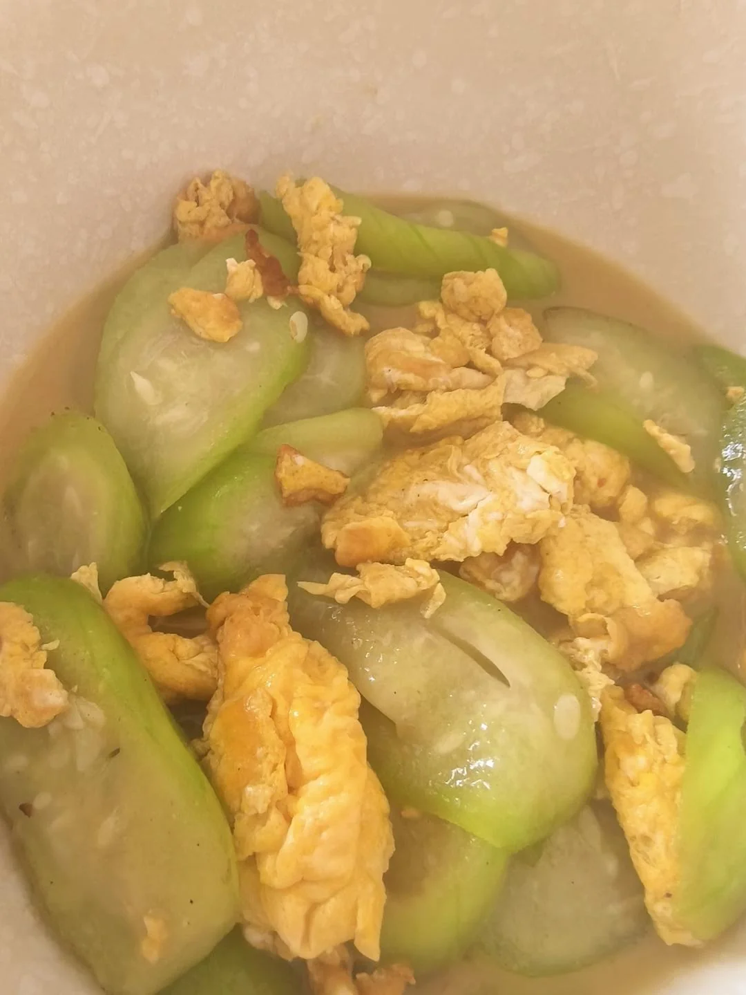 Quick Stir-fried Loofah with Egg