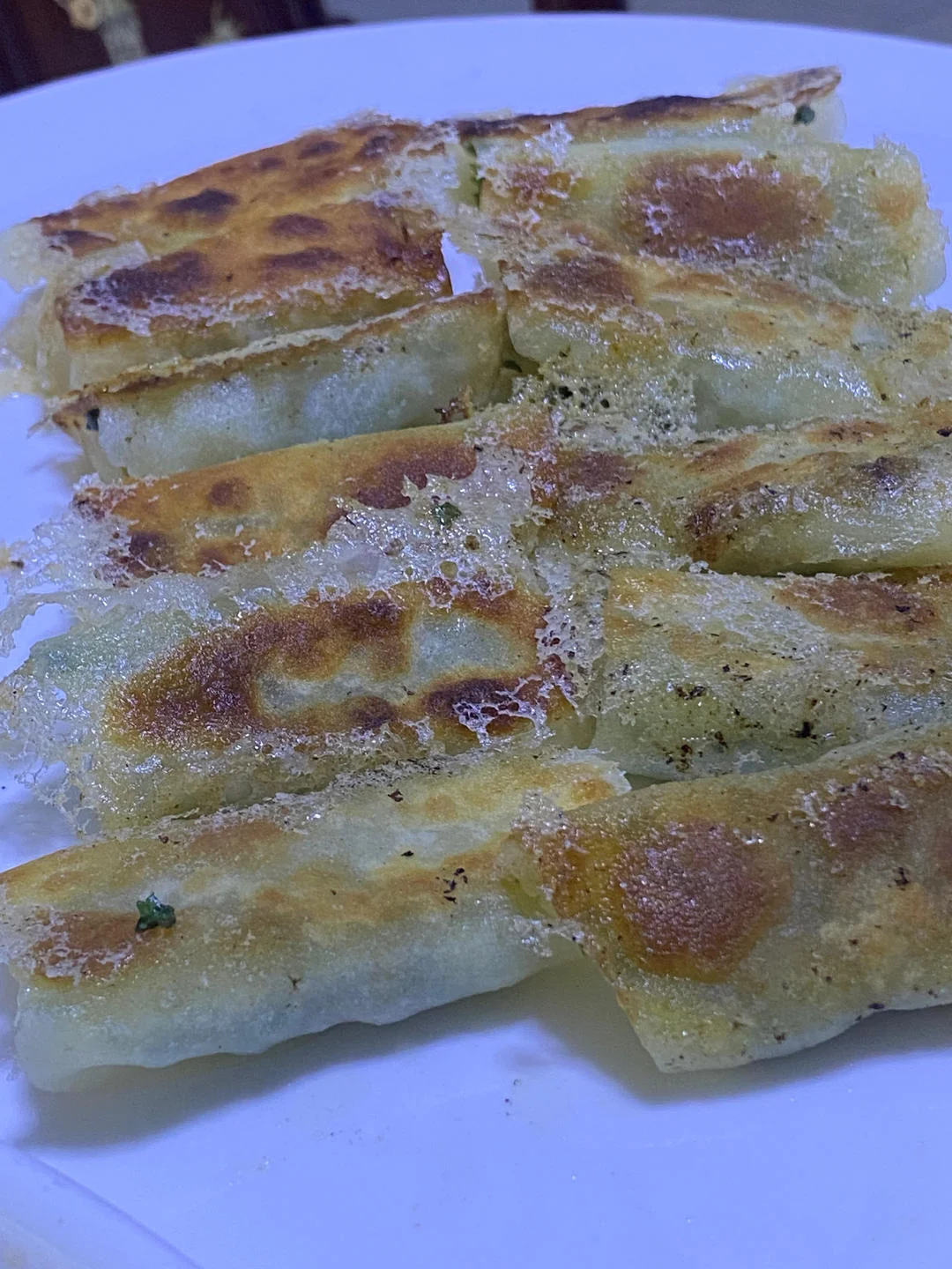 Chive and Pork & Scallion and Pork Potstickers