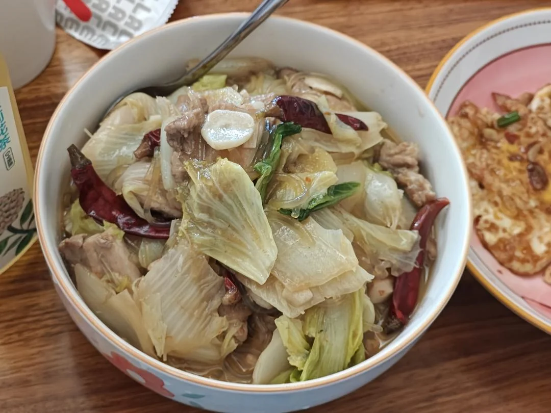 Pork Belly and Cabbage Braised with Vermicelli