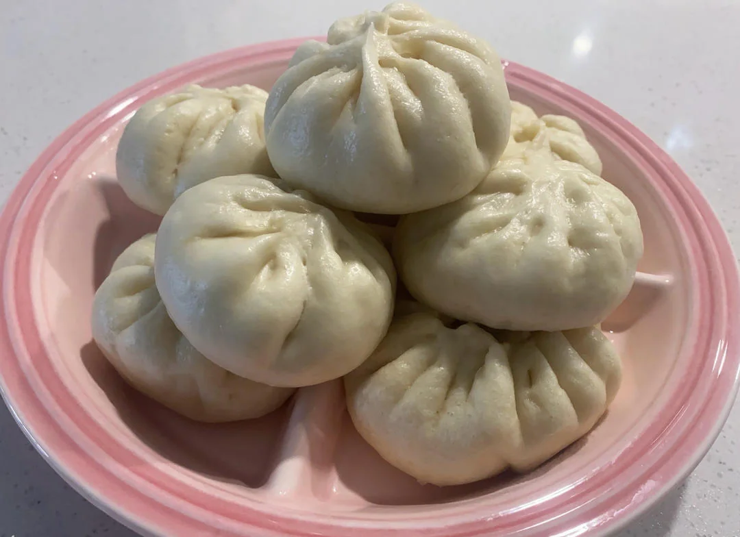 Juicy Pork and Scallion Steamed Buns