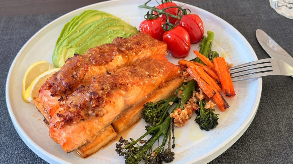 Baby’s White Miso Glazed Salmon